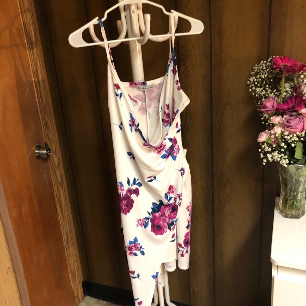 Floral Wrap Dress - Picture 2 of 4